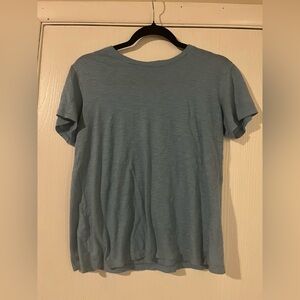 Vince Light Blue Short Sleeve Tee
